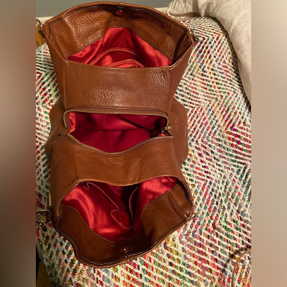 Coach Tan Leather Shoulder Bag vintage - Picture 4 of 9